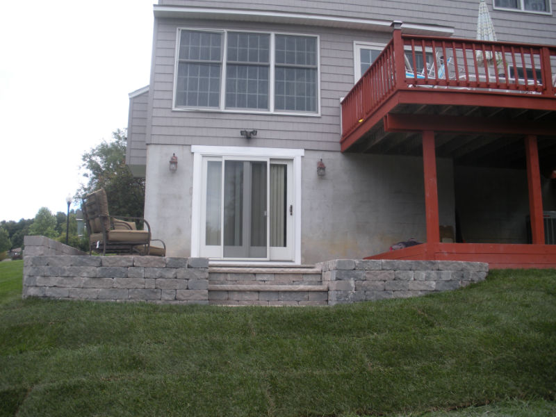 Patio and Wall